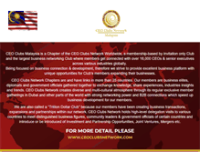 Tablet Screenshot of ceoclubsmalaysia.com